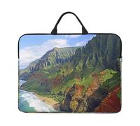 ZKZBDPLK Hawaii Seashore Printed 14 In Waterproof Laptop Case, Portable Handle, 600d Oxford Cloth Strong And Durable For Work Travel On Business