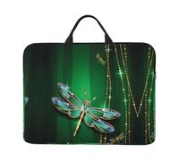 ZKZBDPLK Jewel Dragonfly Printed 14 In Waterproof Laptop Case, Portable Handle, 600d Oxford Cloth Strong And Durable For Work Travel On Business