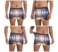 ZKZBDPLK Men'S Basketball Arena Print Boxer Briefs - Low Rise, Breathable & Stylish Underwear
