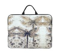 ZKZBDPLK Modern Dragonfly Printed 14 In Waterproof Laptop Case, Portable Handle, 600d Oxford Cloth Strong And Durable For Work Travel On Business