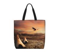 ZKZBDPLK Native American Tribes Print Stylish Single Shoulder Tote Bag – Spacious, Lightweight, And Water-Resistant For Everyday Use