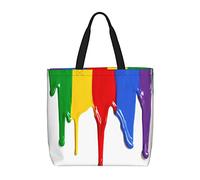 ZKZBDPLK Paint Splatter Backdrop Print Stylish Single Shoulder Tote Bag â€“ Spacious, Lightweight, And Water-Resistant For Everyday Use