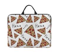 ZKZBDPLK Pizza Pattern Printed 14 In Waterproof Laptop Case, Portable Handle, 600d Oxford Cloth Strong And Durable For Work Travel On Business