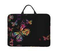 ZKZBDPLK Pretty Butterfly Printed 14 In Waterproof Laptop Case, Portable Handle, 600d Oxford Cloth Strong And Durable For Work Travel On Business