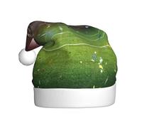 ZKZBDPLK Santa Holiday Party Hat Stadium Football Arena Sports Print Christmas Hat Unisex Adult Xmas Hat