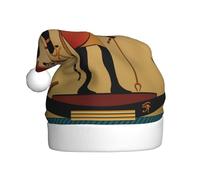 ZKZBDPLK Santa Holiday Party Hat Sun Old Egyptian Timeless Grace Print Christmas Hat Unisex Adult Xmas Hat