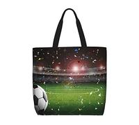 ZKZBDPLK Stadium Football Arena Sports Print Stylish Single Shoulder Tote Bag – Spacious, Lightweight, And Water-Resistant For Everyday Use