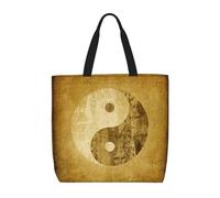 ZKZBDPLK Yin Yang Symbol Print Stylish Single Shoulder Tote Bag – Spacious, Lightweight, And Water-Resistant For Everyday Use