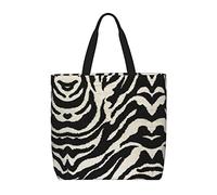 ZKZBDPLK Zebra Animal Print Stylish Single Shoulder Tote Bag – Spacious, Lightweight, And Water-Resistant For Everyday Use