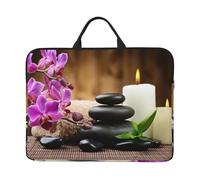 ZKZBDPLK Zen Stone Printed 14 In Waterproof Laptop Case, Portable Handle, 600d Oxford Cloth Strong And Durable For Work Travel On Business