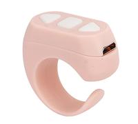ZL03 Tiktok Remote Control Ring, Ebook Bluetooth Scrolling Ring App Page Turner, Finger Scroller Remote for Phone Novel Watch TV Turn Page Click Like Selfie (Roseate)