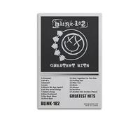 ZLALISA Greatest Hits Blink-182 AlbumArt Album Canvas Painting Wall Art Deco Hip-hop Music Album Oil Painting Deco Canvas Deco Art12x18inch(30x45cm) Unframe-style-16