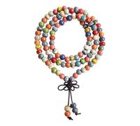 Zlanderah Adjustable Boho Bracelets for Women, Colorful Ceramic Beads Bracelets, Triple Circle Style, Bohemian Jewelry Gifts for Women (Colorful Triple Circle), Adjustable,
