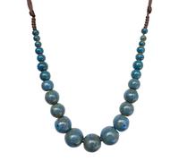 Zlanderah Handmade Ceramic Beads Necklace Short Style, Adjustable, Ceramic, No Gemstone