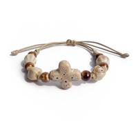 Zlanderah Handmade Multi Color Ceramic Beaded Bracelet, Adjustable, Ceramic, no gemstone