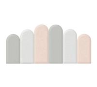 ZLBYGM 3D Kids Anti-collision Wall Stickers Queen Size Headboard Panel Wall Decoration Self-adhesive Wall Padding For Children's Room(Color:Gray Size:160cm)