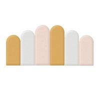 ZLBYGM 3D Kids Anti-collision Wall Stickers Queen Size Headboard Panel Wall Decoration Self-adhesive Wall Padding For Children's Room(Color:Pink Size:160cm)