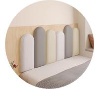 ZLBYGM Peel And Stick Headboard Anti Collision Wall Padding Self-adhesive Headboard Upholstered Wall Panels For Bedrooms Living Room Nursery(Multi-colored-07 120x55cm)