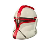 ZLCOS Clone Trooper SW Mando Empire Full Head Mask Latex Helmet 501st Legion Theme Party Halloween Cosplay Costume Props Adult (Red)