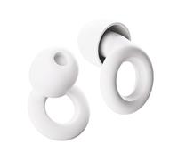ZLEEPY® Hush+ Earplugs for Sleep | Deeper Sleep | Focus & Calm While Working | Reduce Outside Noise | 26dB (SNR) Noise Reduction | Custom Fit | Looped Earplugs | Support Small UK Business | White