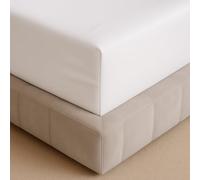 ZLEEPY® Organic Bamboo Fitted Bedsheet King | 100% Bamboo Lyocell | 40cm Deep Fitted | Softer After Every Wash | Cooling Sheet | 10x More Sustainable Than Cotton | Support Small UK Business