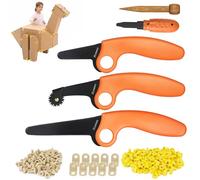ZLemma Cardboard Construction Kit - 401 PCS Kids Building Set with Safe Serrated Cutter, Crease Roller, Screws & Nuts, STEM Upcycled Tool for DIY Cardboard Projects, Engineering & Creativity