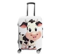 ZLFDSKGY Washable Luggage Case Cover Cow Cartoon Printed Luggage Cover Protector Elastic Suitcase Protector Anti-Scratch Suitcase Cover for Size Luggage, Cow Cartoon, L