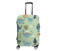 ZLFDSKGY Washable Luggage Case Cover Dinosaur Pattern Printed Luggage Cover Protector Elastic Suitcase Protector Anti-Scratch Suitcase Cover for Size Luggage, Dinosaur Pattern, L