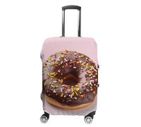 ZLFDSKGY Washable Luggage Case Cover Doughnut Printed Luggage Cover Protector Elastic Suitcase Protector Anti-Scratch Suitcase Cover for Size Luggage, Doughnut, M