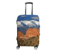 ZLFDSKGY Washable Luggage Case Cover Pikes Peak Colorado Printed Luggage Cover Protector Elastic Suitcase Protector Anti-Scratch Suitcase Cover for Luggage, Pikes Peak Colorado, L