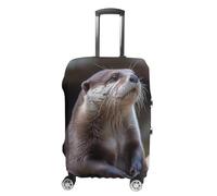 ZLFDSKGY Washable Luggage Case Cover Playing in The Water Printed Luggage Cover Protector Elastic Suitcase Protector Anti-Scratch Suitcase Cover for Size Luggage, Playing in The Water, L