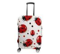 ZLFDSKGY Washable Luggage Case Cover Red Ladybug Printed Luggage Cover Protector Elastic Suitcase Protector Anti-Scratch Suitcase Cover for Luggage, Red Ladybug, M