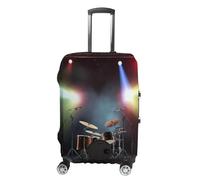 ZLFDSKGY Washable Luggage Case Cover Rock Band Stage Printed Luggage Cover Protector Elastic Suitcase Protector Anti-Scratch Suitcase Cover for Size Luggage, Rock Band Stage, Small