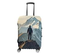 ZLFDSKGY Washable Luggage Case Cover The Right Mountaineer Printed Luggage Cover Protector Elastic Suitcase Protector Anti-Scratch Suitcase Cover for Size Luggage, The Right Mountaineer, L