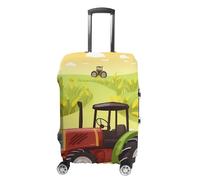 ZLFDSKGY Washable Luggage Case Cover Tractor Farming Printed Luggage Cover Protector Elastic Suitcase Protector Anti-Scratch Suitcase Cover for Size Luggage, Tractor Farming, M