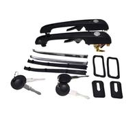 ZLFGHT Side Outer Door Handle Compatible with VW for Golf MK1 MK2 1981-1991 Jetaa MK2 1984-1991 Car Front and Rear Left and Right Exterior Door Handles Car Accessories(Front Pair)