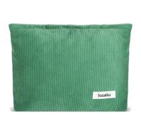 ZLFSQR Corduroy Makeup Bag for Women Small Corduroy Cosmetic Bag Large Cute Travel Makeup Pouch for Purse Green Cloth Cosmetic Pouch Zipper Storage Organizer Canvas Toiletry Bags