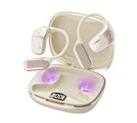 ZLGUBAY AI 144 Language Translator Earbuds, OWS Real-Time 3-in-1 Bluetooth 5.4, with Digital Display Waterproof Over-Ear Earbuds, for Travel Business Learning Wireless Sleep Headphones