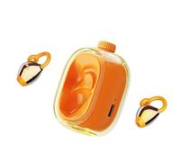 ZLGUBAY Clip On Wireless Bone Conduction Earphones, Bluetooth 5.4 Language Translation Headphone, Stereo Deep Bass Over Ear Bud with Earhooks, 360° Rotation Sleep Headphones