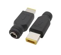 ZLGYGLEO 1/2/5Pcs 5.5 x 2.1mm DC Female Socket to Square Charging Connector Converter for Power Adapter(5Pcs)