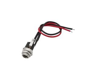 ZLGYGLEO 1/2/5Pcs DC-025M 5.5x2.1mm DC Female Power Jack Socket Connector With 20AWG Electronic Wire 10/15/20cm Charging Socket Adapter(20cm,1Pcs)