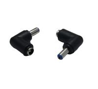 ZLGYGLEO 1/3/5pcs 5.5x2.1 mm female to 5.5x2.1 mm male 90 Degrees DC Power Connector Adapter(3pcs)
