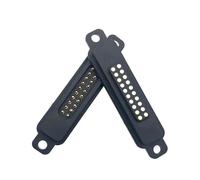 ZLGYGLEO 1 Pair Square with Screw Holes Magnetic Connector 13/14/15/16/17/18/19/20 Pin Male Female Spring Loaded DC Power Socket(20Pin with ear)
