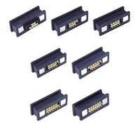 ZLGYGLEO 1 Pair Waterproof Magnetic 2A Pin Connector 6/7/8/9/10/11/12Pin Male Female Spring Loaded DC Power Socket(6Pin)