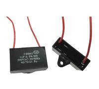 ZLGYGLEO 1 Pcs CBB61 500V Fan Starting Capacitor 0.33uf/0.47uf/0.68uf/1UF/1.2/1.5/2/2.5/3/4/5/6/10uf/15uf/16uf 500v(2uf500V)