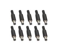 ZLGYGLEO 10/20Pcs 5.5X2.5MM Plastic DC Power Male Connector 5.5 * 2.5mm Wire Solder Adapter 9mm Length(20Pcs)