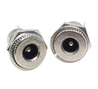 ZLGYGLEO 10/50PCS DC099 5.5 mm x 2.1mm DC Power Jack Socket Open Hole 11MM 5.5 * 2.1 5.5 * 2.5mm Female Panel Mount Connector Metal DC-099(DC099 Dust Cover,200 PCS)