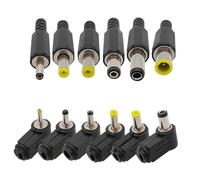 ZLGYGLEO 10/5Pcs 90/180 Degree DC Power Male Jack Connector Adapter 2.5 * 0.7/3.5 * 1.1/3.5 * 1.35/4.0 * 1.7/4.8 * 1.7/5.5 * 2.1/5.5 * 2.5 DC(3.5x1.35mm,10Pcs)