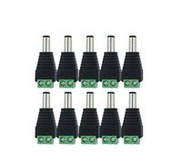 ZLGYGLEO 10 Pcs 12V 2.1 x 5.5mm DC Power Male Jack Adapter Connector