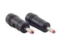 ZLGYGLEO 100pcs 3.5mmx1.35mm male to 5.5mmx2.1mm Female 3.5 5.5 DC Power Connector Adapter AC DC Jack adaptor